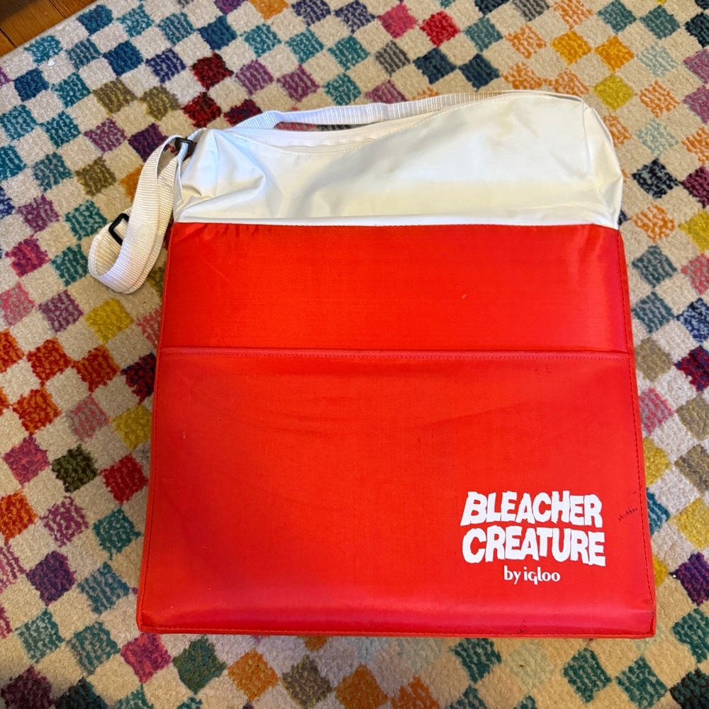Vintage Bleacher Creature by Igloo Red and White Cooler Bag